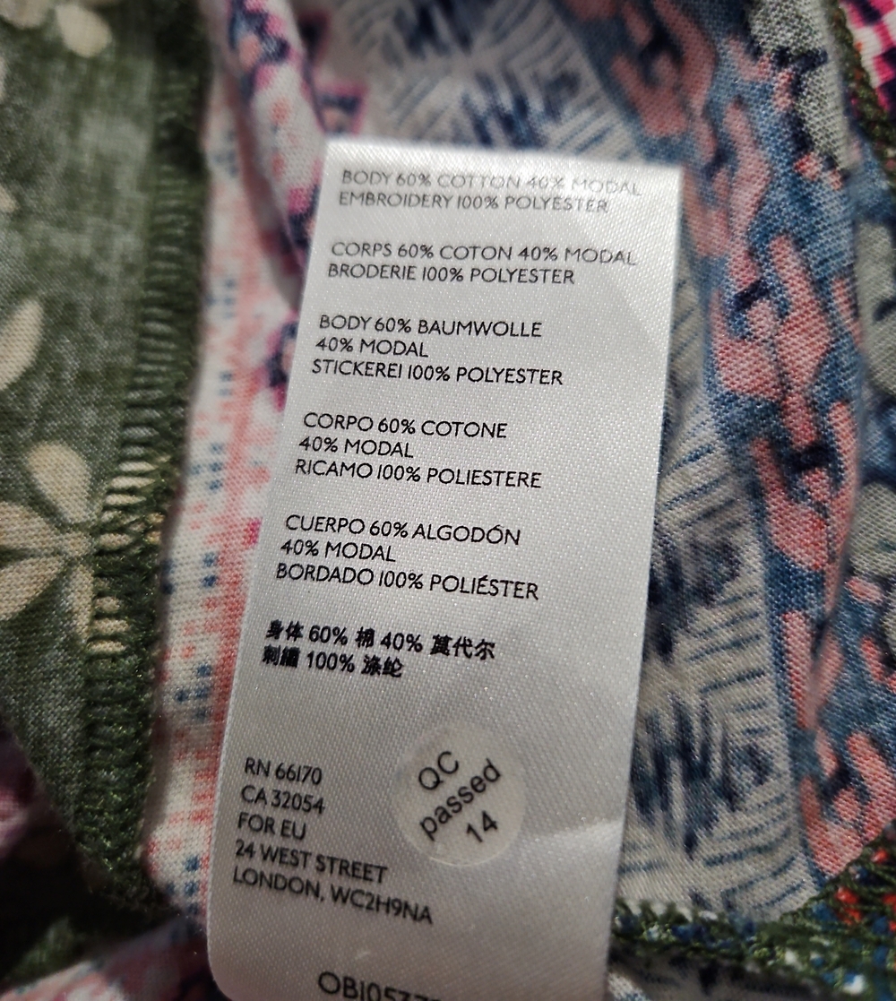 By Anthropologie Olive Floral Tie-Front Sleeveless Tunic - Size Small - Picture 6 of 6